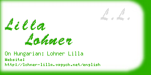 lilla lohner business card